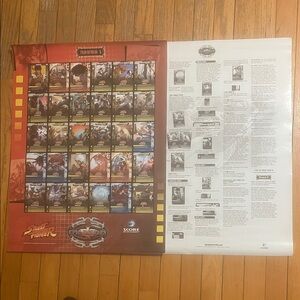 Street Fighter Epic Battles Round 1 CAPCOM Poster Ryu limited retro vintage 2005